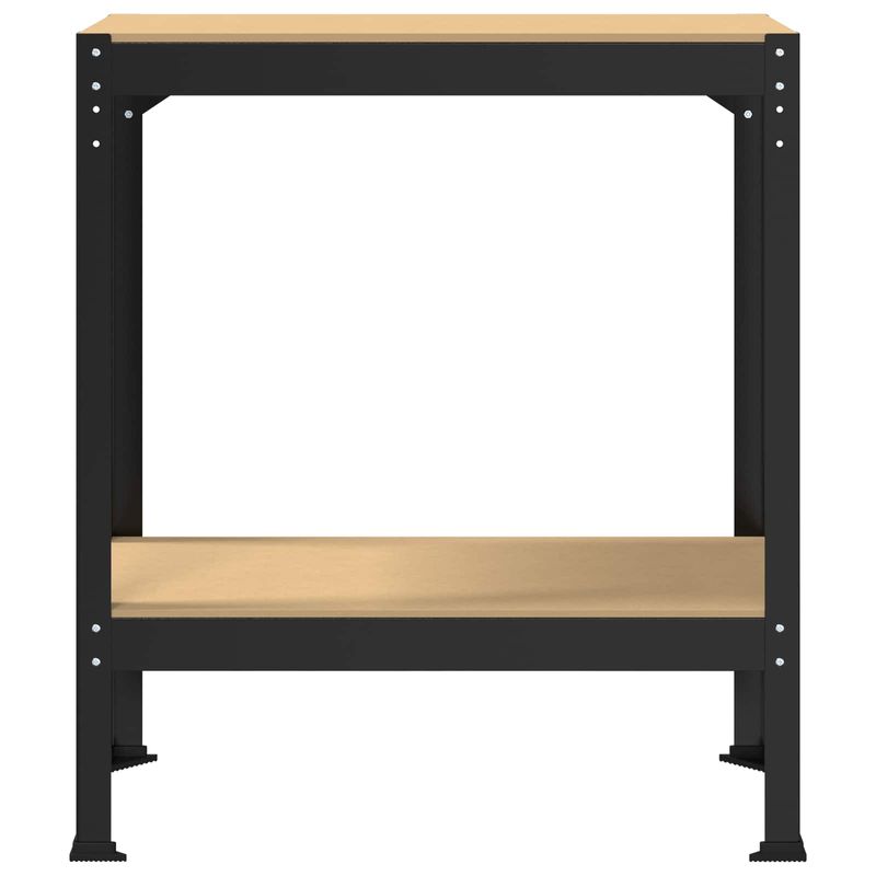 Casa si Gradina - Constructii - Scule de mana si unelte - Mese si bancuri de lucru - Banci de lucru cu raft Negru 81 x 41 x 145 cm Lemn compozit - Infinity.ro