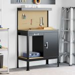 Casa si Gradina - Constructii - Scule de mana si unelte - Mese si bancuri de lucru - Banci de lucru cu sertar Negru 81 x 41 x 145 cm Lemn compozit - Infinity.ro