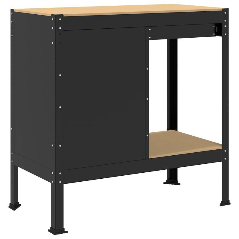 Casa si Gradina - Constructii - Scule de mana si unelte - Mese si bancuri de lucru - Banci de lucru cu sertar Negru 81 x 41 x 145 cm Lemn compozit - Infinity.ro
