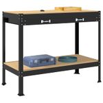 Casa si Gradina - Constructii - Scule de mana si unelte - Mese si bancuri de lucru - Banci de lucru cu sertar Negru 81 x 41 x 145 cm Lemn compozit - Infinity.ro
