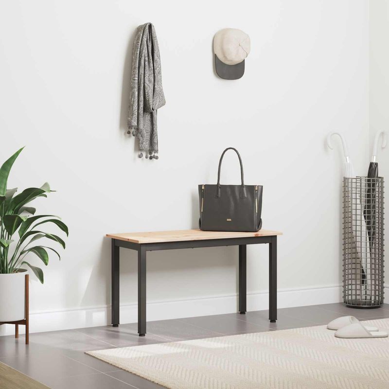 Casa si Gradina - Mobilier - Canapele si coltare - Banchete - Banca natural 80 x 35 x 45 cm Lemn de pin masiv - Infinity.ro