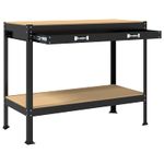 Casa si Gradina - Constructii - Scule de mana si unelte - Mese si bancuri de lucru - Banci de lucru cu sertar Negru 81 x 41 x 145 cm Lemn compozit - Infinity.ro