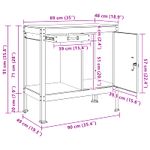 Casa si Gradina - Constructii - Scule de mana si unelte - Mese si bancuri de lucru - Banci de lucru cu sertar Negru 81 x 41 x 145 cm Lemn compozit - Infinity.ro