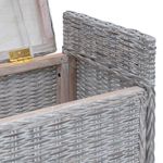 Casa si Gradina - Mobilier - Canapele si coltare - Banchete - Banca cu spatiu de depozitare Alb spalat 110 x 40 x 50 cm Ratan - Infinity.ro