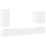 Casa si Gradina - Mobilier - Seturi de mobilier - Seturi living - Set de mobilier 6 pcs, Alb - Infinity.ro