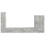 Casa si Gradina - Mobilier - Seturi de mobilier - Seturi living - Set de mobilier 6 pcs, Gri din beton - Infinity.ro