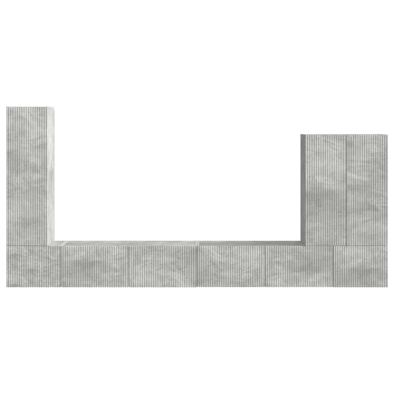 Casa si Gradina - Mobilier - Seturi de mobilier - Seturi living - Set de mobilier 6 pcs, Gri din beton - Infinity.ro