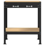 Casa si Gradina - Constructii - Scule de mana si unelte - Mese si bancuri de lucru - Banci de lucru cu sertar Negru 81 x 41 x 145 cm Lemn compozit - Infinity.ro