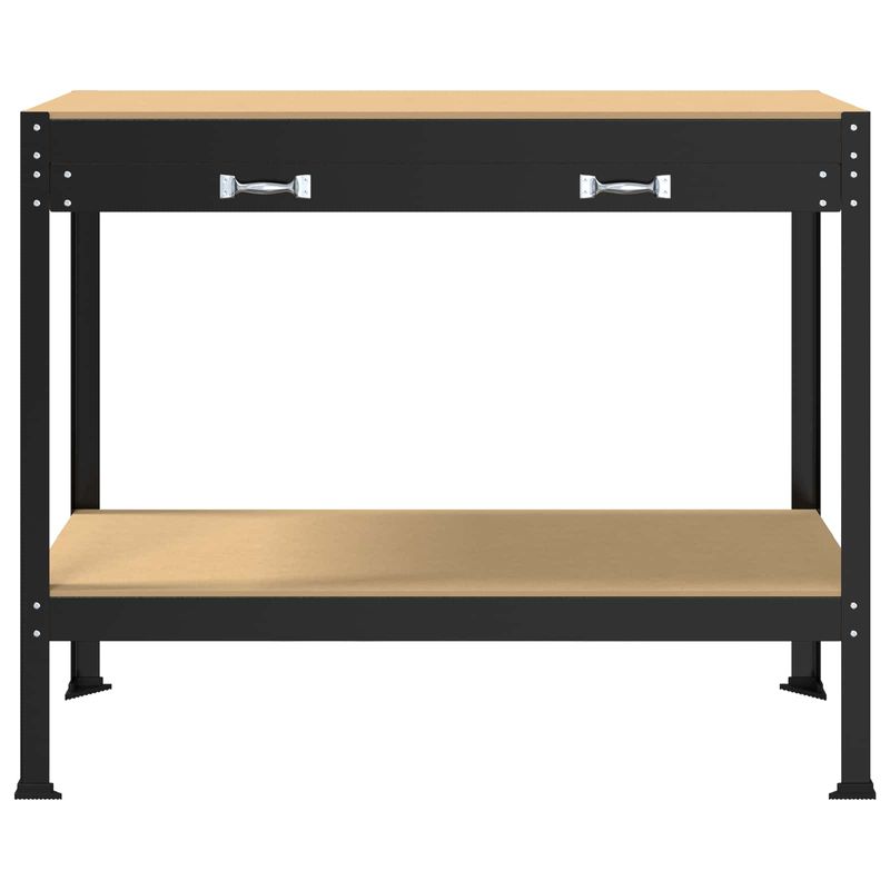 Casa si Gradina - Constructii - Scule de mana si unelte - Mese si bancuri de lucru - Banci de lucru cu sertar Negru 81 x 41 x 145 cm Lemn compozit - Infinity.ro