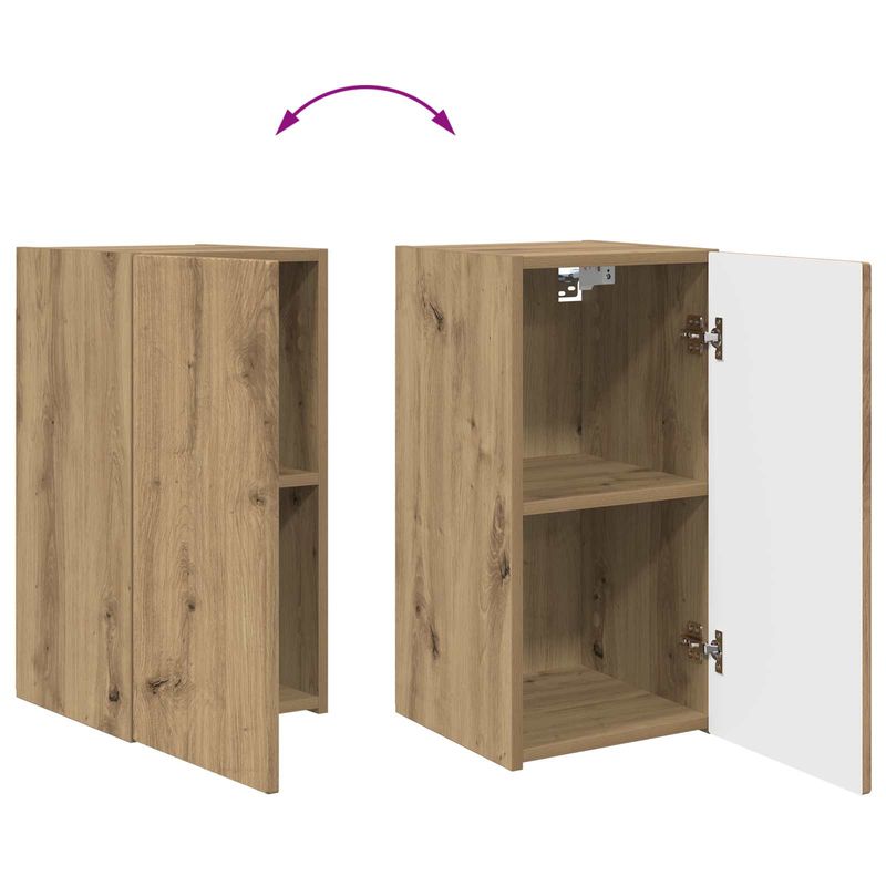 Casa si Gradina - Mobilier - Seturi de mobilier - Seturi living - Set de mobilier 4 pcs, Stejar Artizanal - Infinity.ro