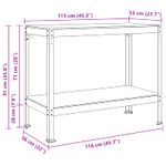Casa si Gradina - Constructii - Scule de mana si unelte - Mese si bancuri de lucru - Banci de lucru cu raft Negru 81 x 41 x 145 cm Lemn compozit - Infinity.ro