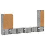 Casa si Gradina - Mobilier - Seturi de mobilier - Seturi living - Set de mobilier 6 pcs, Gri din beton - Infinity.ro