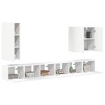 Casa si Gradina - Mobilier - Seturi de mobilier - Seturi living - Set de mobilier 6 pcs, Alb - Infinity.ro