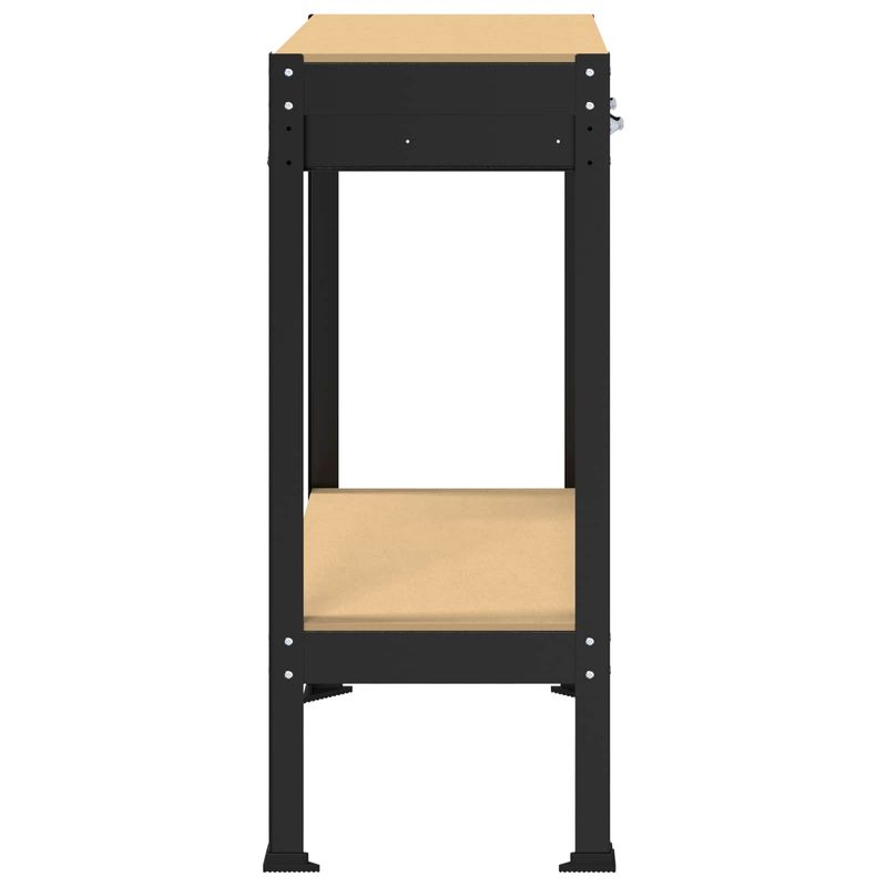 Casa si Gradina - Constructii - Scule de mana si unelte - Mese si bancuri de lucru - Banci de lucru cu sertar Negru 81 x 41 x 145 cm Lemn compozit - Infinity.ro