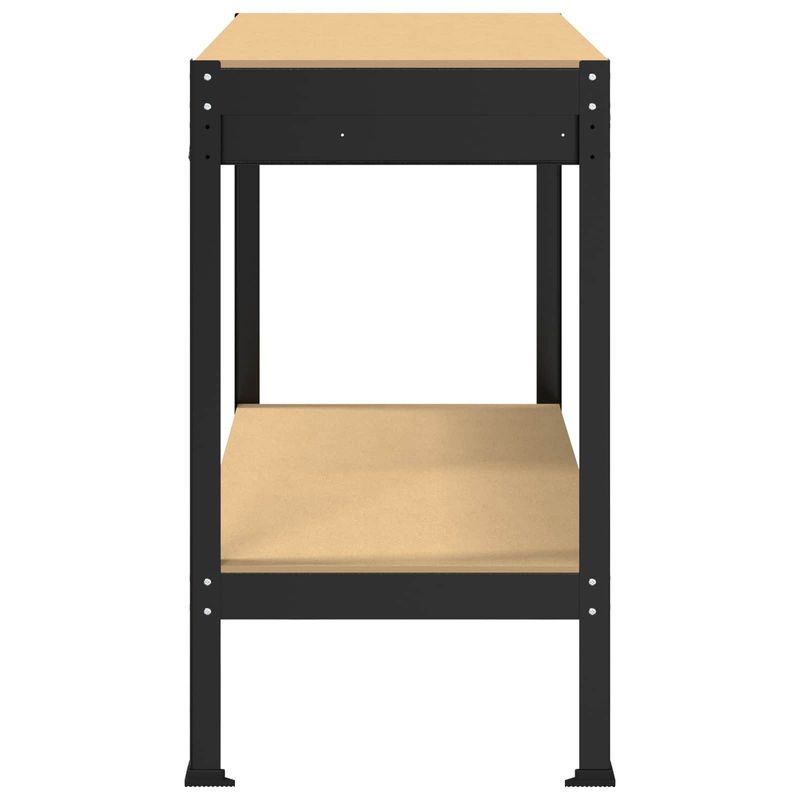Casa si Gradina - Constructii - Scule de mana si unelte - Mese si bancuri de lucru - Banci de lucru cu sertar Negru 81 x 41 x 145 cm Lemn compozit - Infinity.ro