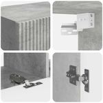 Casa si Gradina - Mobilier - Seturi de mobilier - Seturi living - Set de mobilier 6 pcs, Gri din beton - Infinity.ro