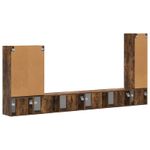 Casa si Gradina - Mobilier - Seturi de mobilier - Seturi living - Set de mobilier 6 pcs, Stejar fumuriu - Infinity.ro