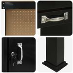 Casa si Gradina - Constructii - Scule de mana si unelte - Mese si bancuri de lucru - Banci de lucru cu sertar Negru 81 x 41 x 145 cm Lemn compozit - Infinity.ro