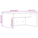 Casa si Gradina - Mobilier - Mese si birouri - Birouri - Birou montat pe perete Pe perete Stejar Negru 60 x 45 x 30 cm - Infinity.ro