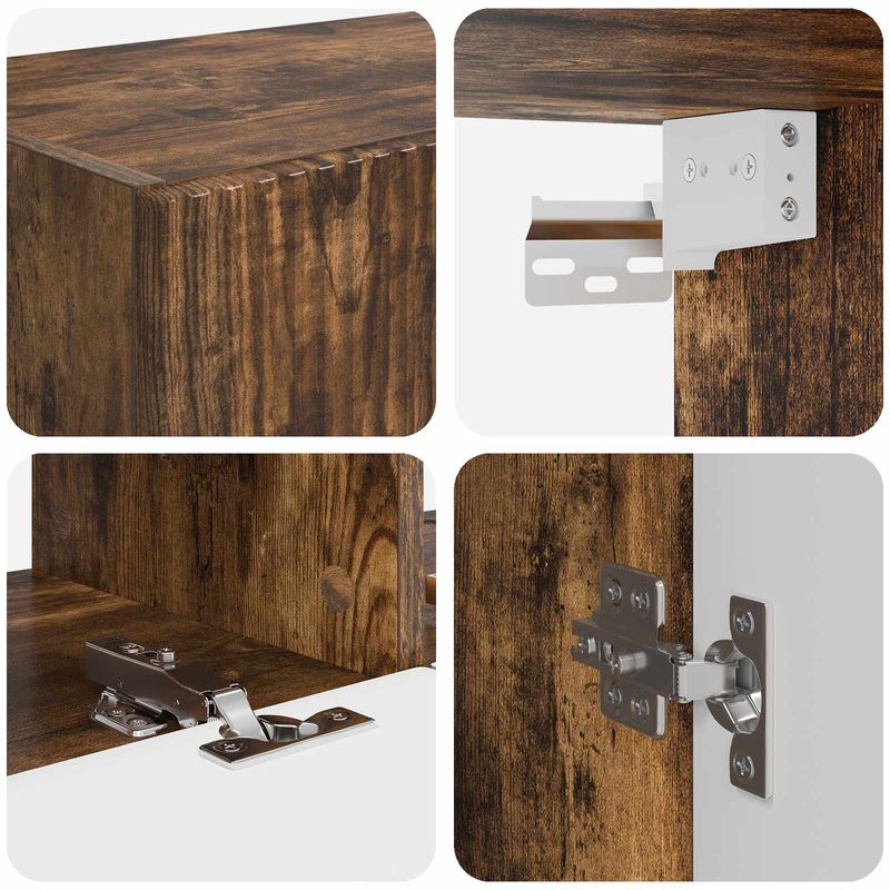 Casa si Gradina - Mobilier - Seturi de mobilier - Seturi living - Set de mobilier 6 pcs, Stejar fumuriu - Infinity.ro