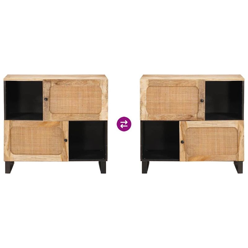 Casa si Gradina - Mobilier - Dulapuri si sifoniere - Dulapuri - Bufet cu depozitare Maro 80 x 33,5 x 75 cm Lemn de mango solid - Infinity.ro