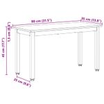 Casa si Gradina - Mobilier - Canapele si coltare - Banchete - Banca natural 80 x 35 x 45 cm Lemn de pin masiv - Infinity.ro