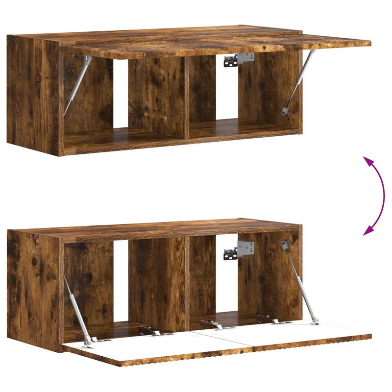 Casa si Gradina - Mobilier - Seturi de mobilier - Seturi living - Set de mobilier 6 pcs, Stejar fumuriu - Infinity.ro