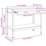 Casa si Gradina - Constructii - Scule de mana si unelte - Mese si bancuri de lucru - Banci de lucru cu sertar Negru 81 x 41 x 145 cm Lemn compozit - Infinity.ro