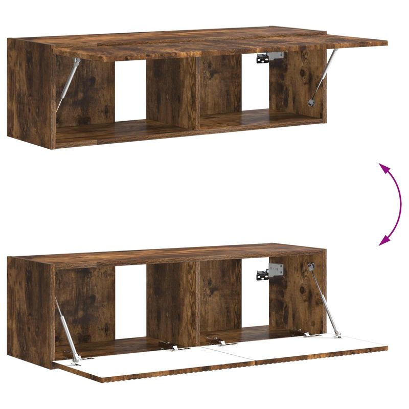 Casa si Gradina - Mobilier - Seturi de mobilier - Seturi living - Set de mobilier 6 pcs, Stejar fumuriu - Infinity.ro