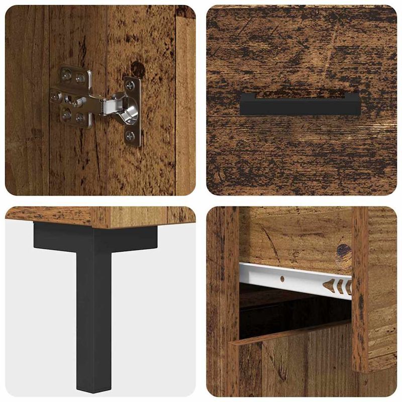 Casa si Gradina - Mobilier - Comode si corpuri - Comode - Bufet cu sertar Lemn vechi 69,5 x 34 x 90 cm Lemn compozit - Infinity.ro