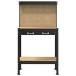 Casa si Gradina - Constructii - Scule de mana si unelte - Mese si bancuri de lucru - Banci de lucru cu sertar Negru 81 x 41 x 145 cm Lemn compozit - Infinity.ro