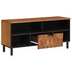 Casa si Gradina - Mobilier - Comode si corpuri - Comode - Cabinet TV cu sertar Finisaj Acacia Maro 100 x 33,5 x 46 cm - Infinity.ro