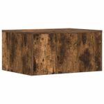 Casa si Gradina - Mobilier - Mese si birouri - Birouri - Birou montat pe perete Pe perete Stejar fumuriu 60 x 45 x 30 cm - Infinity.ro