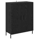 Casa si Gradina - Mobilier - Comode si corpuri - Comode - Bufet Stejar Negru 69,5 x 34 x 90 cm Lemn compozit - Infinity.ro