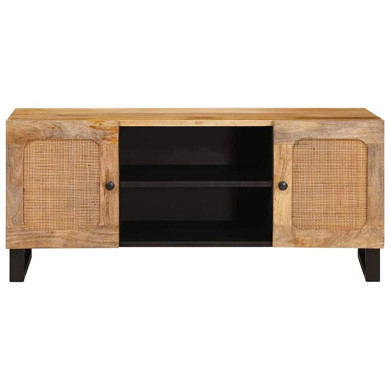 Casa si Gradina - Mobilier - Comode si corpuri - Comode - Cabinet TV cu raft Maro 105 x 33,5 x 46 cm Lemn de mango solid - Infinity.ro