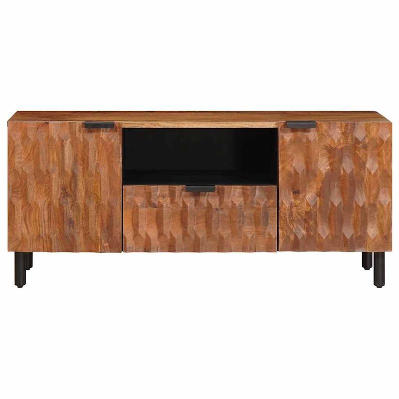 Casa si Gradina - Mobilier - Comode si corpuri - Comode - Cabinet TV cu sertar Finisaj Acacia Maro 105 x 33,5 x 46 cm - Infinity.ro