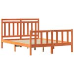 Casa si Gradina - Mobilier - Paturi si accesorii - Paturi - Cadru de pat 2 pcs Maroniu cerat 140 x 200 cm Lemn de pin masiv - Infinity.ro