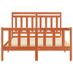 Casa si Gradina - Mobilier - Paturi si accesorii - Paturi - Cadru de pat 2 pcs Maroniu cerat 140 x 200 cm Lemn de pin masiv - Infinity.ro