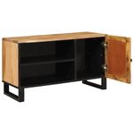 Casa si Gradina - Mobilier - Dulapuri si sifoniere - Dulapuri - Cabinet TV cu usa Maro 80 x 31,5 x 46 cm Lemn de mango solid - Infinity.ro