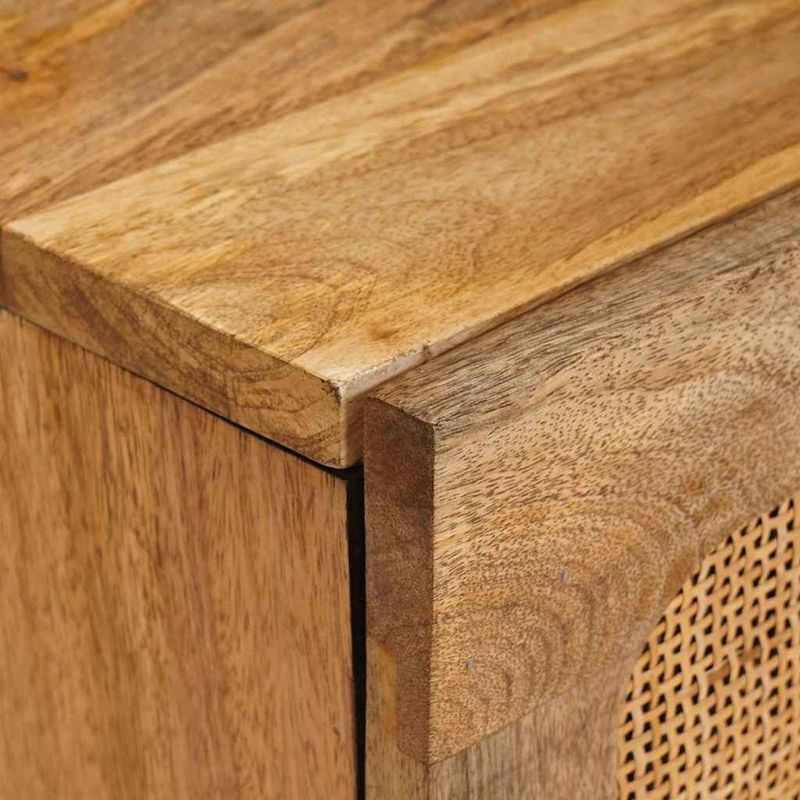 Casa si Gradina - Mobilier - Comode si corpuri - Comode - Cabinet TV cu raft Maro 105 x 33,5 x 46 cm Lemn de mango solid - Infinity.ro