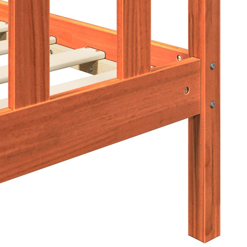 Casa si Gradina - Mobilier - Paturi si accesorii - Paturi - Cadru de pat 2 pcs Maroniu cerat 140 x 200 cm Lemn de pin masiv - Infinity.ro