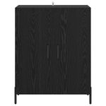 Casa si Gradina - Mobilier - Comode si corpuri - Comode - Bufet Stejar Negru 69,5 x 34 x 90 cm Lemn compozit - Infinity.ro