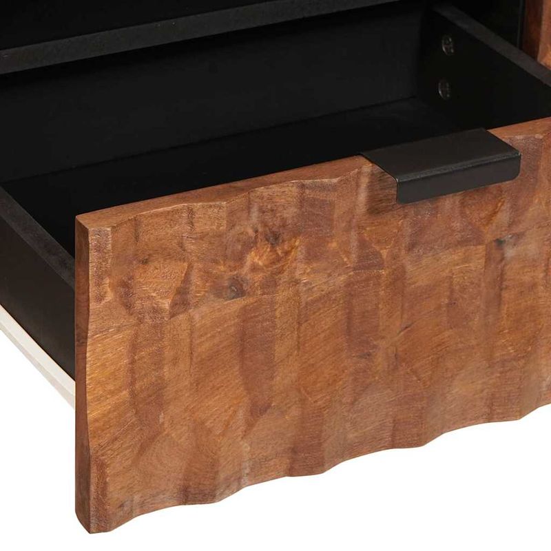 Casa si Gradina - Mobilier - Comode si corpuri - Comode - Cabinet TV cu sertar Finisaj Acacia Maro 105 x 33,5 x 46 cm - Infinity.ro