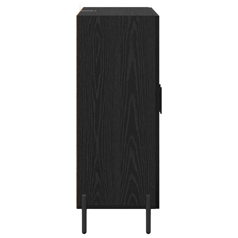 Casa si Gradina - Mobilier - Comode si corpuri - Comode - Bufet Stejar Negru 69,5 x 34 x 90 cm Lemn compozit - Infinity.ro