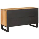 Casa si Gradina - Mobilier - Dulapuri si sifoniere - Dulapuri - Cabinet TV cu usa Maro 80 x 31,5 x 46 cm Lemn de mango solid - Infinity.ro