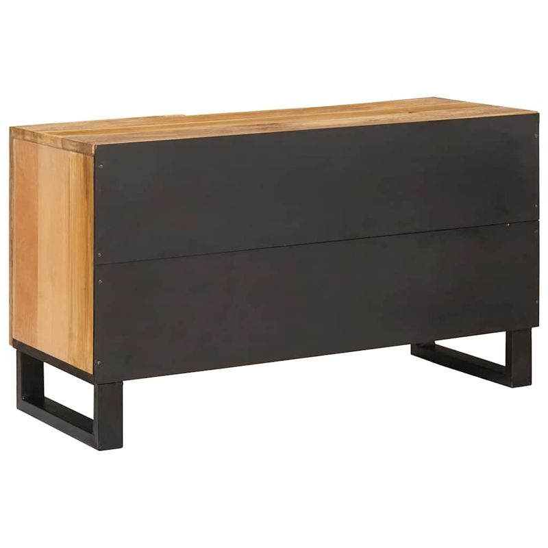 Casa si Gradina - Mobilier - Dulapuri si sifoniere - Dulapuri - Cabinet TV cu usa Maro 80 x 31,5 x 46 cm Lemn de mango solid - Infinity.ro