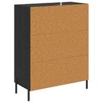Casa si Gradina - Mobilier - Comode si corpuri - Comode - Bufet Stejar Negru 69,5 x 34 x 90 cm Lemn compozit - Infinity.ro