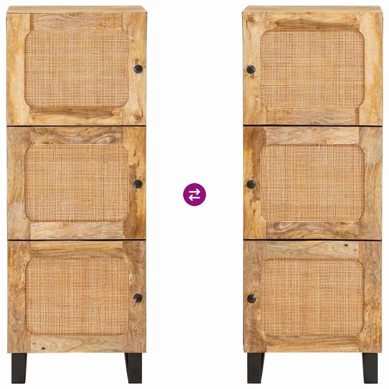 Casa si Gradina - Mobilier - Dulapuri si sifoniere - Dulapuri - Bufet cu sertar Maro 60 x 33,5 x 100 cm Lemn de mango solid - Infinity.ro