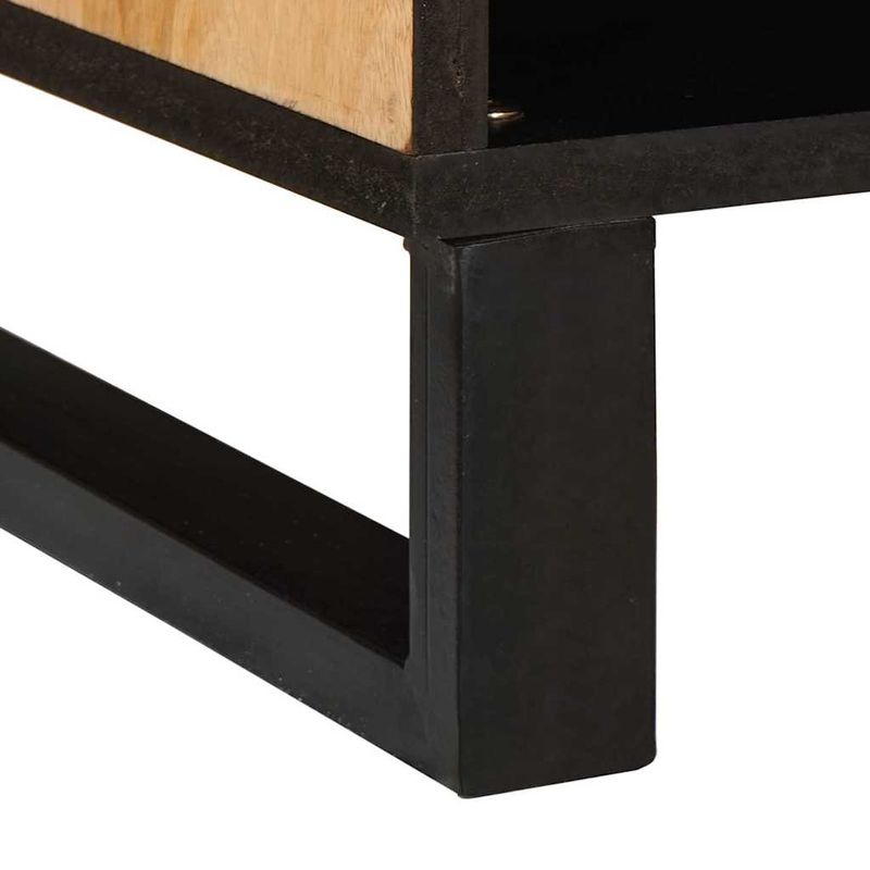 Casa si Gradina - Mobilier - Dulapuri si sifoniere - Dulapuri - Cabinet TV cu usa Maro 80 x 31,5 x 46 cm Lemn de mango solid - Infinity.ro