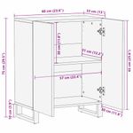 Casa si Gradina - Mobilier - Dulapuri si sifoniere - Dulapuri - Bufet Maro 60 x 33,5 x 75 cm Lemn de mango solid - Infinity.ro